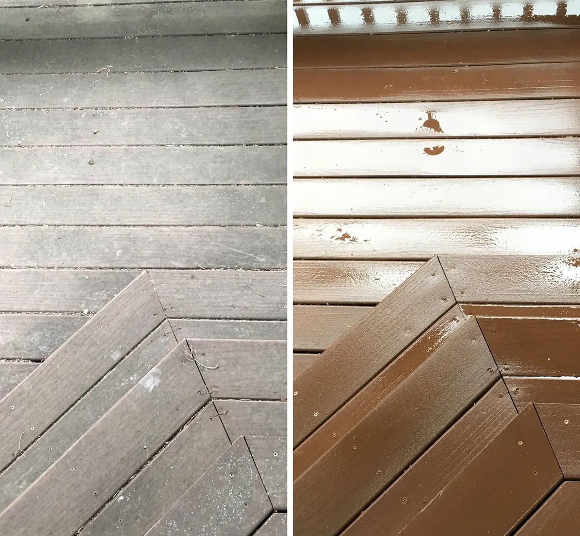 Composite deck cleaning and algae removal for a backyard in Waverley.