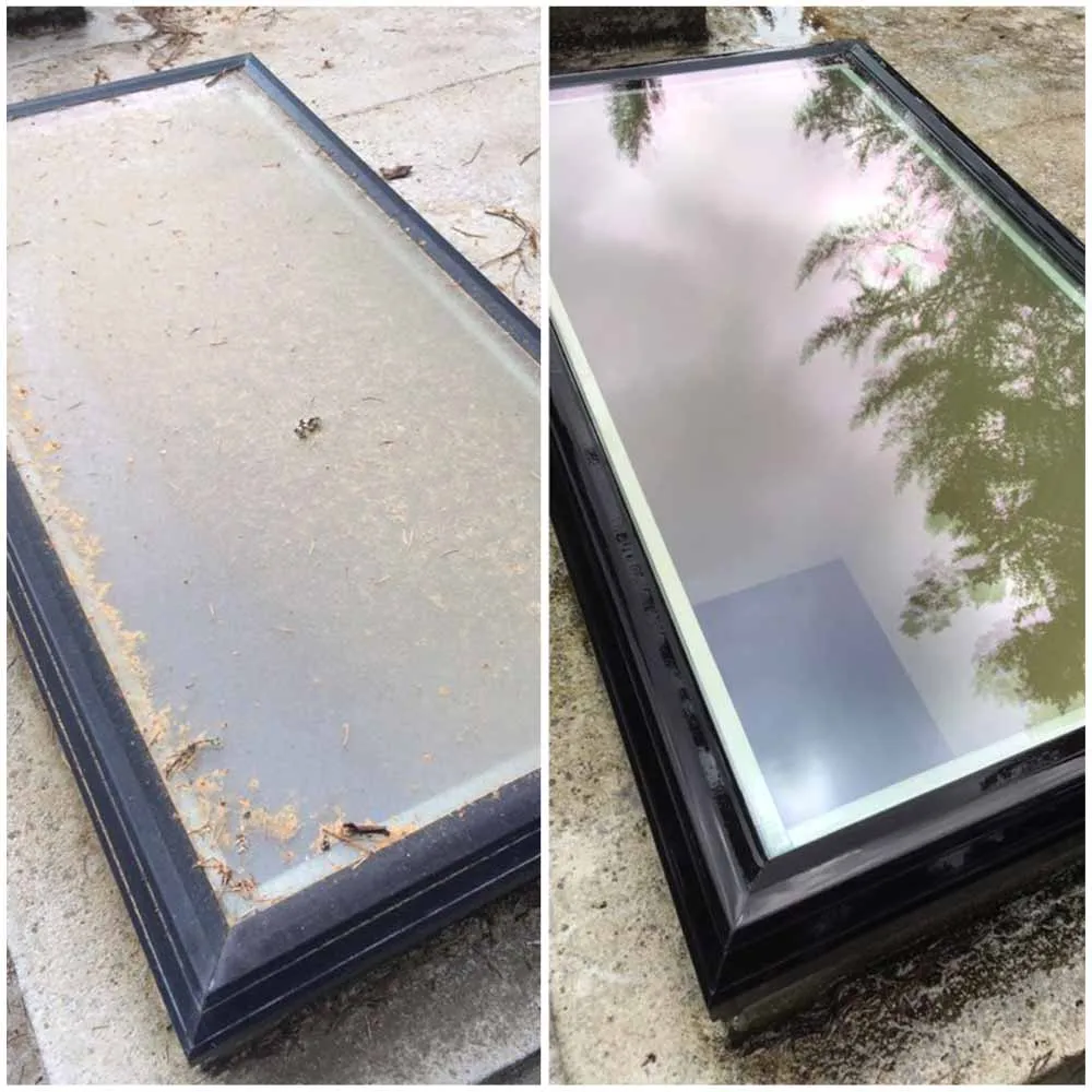 Exterior window cleaning for a luxury home in Kingswood, Hammonds Plains.